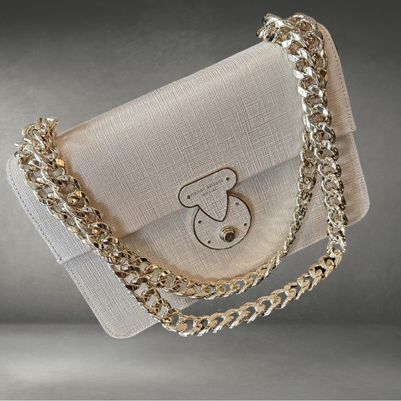 Henri Bendel Wallen Gold Shoulder 2 way Bag NWT - Picture 2 of 10